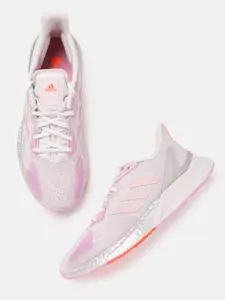 ADIDAS Women Pink & Grey Colourblocked Detail X9000L3 Running Shoes