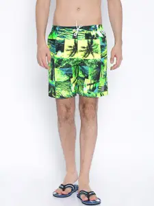 Speedo Green Printed Swim Shorts 809675A698