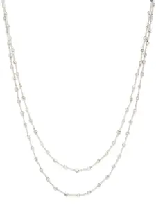 RICHEERA Women Silver-Plated Layered Beaded Necklace