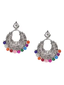 Kord Store Silver-Plated Crescent Shaped Drop Earrings