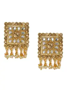 Kord Store Gold-Plated Square Drop Earrings