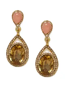 Kord Store Gold-Plated Embellished Classic Drop Earrings