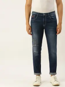 Campus Sutra Men Navy Blue Slim Fit Mid-Rise Clean Look Stretchable Jeans