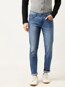 Campus Sutra Men Blue Slim Fit Mid-Rise Clean Look Jeans