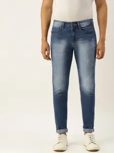 Campus Sutra Men Blue Slim Fit Mid-Rise Clean Look Cotton Stretchable Jeans