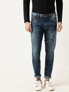 Campus Sutra Men Blue Slim Fit Mid-Rise Mildly Distressed Jeans