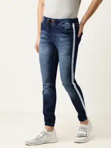 Campus Sutra Men Blue Slim Fit Mid-Rise Mildly Distressed Jeans