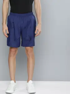 Puma Men Navy Blue Printed Regular Fit Sports Shorts