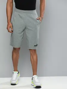 Puma Men Grey Solid Regular Fit ESS Sports Sustainable Shorts