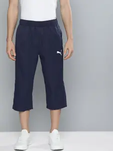 Puma Men Navy Blue Active Woven 3/4 Sustainable Track Pants