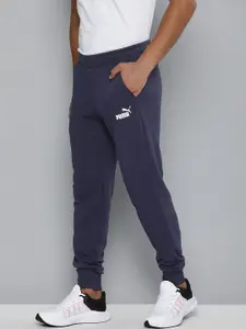 Puma Men Navy Blue ESS Logo TR cl Sustainable Sustainable Joggers