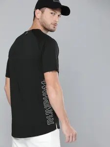 Puma Men Black Solid RUN COOLadapt Dry Cell Reflective Round Neck Running T-shirt