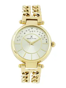 Daniel Klein Women Silver-Toned Dial Watch DK10956-5