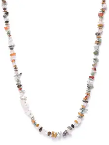 RICHEERA Multicoloured Glass Beaded Bohemian Necklace