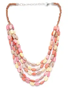 RICHEERA Multicoloured Beaded Layered Necklace
