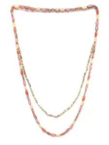 RICHEERA Multicoloured Beaded Dual-Stranded Necklace