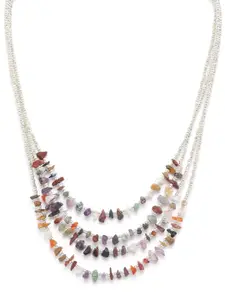 RICHEERA Multicoloured Beaded Layered Necklace