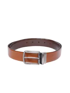 Allen Solly Men Tan Brown Solid Leather Belt