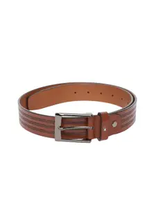 Tommy Hilfiger Men Brown Textured Leather Belt