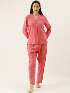 Slumber Jill Women Pink Night suit