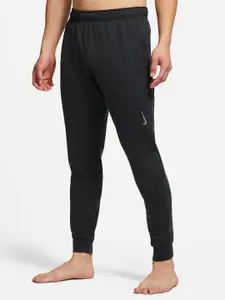 Nike Men Black Yoga Dri-FIT Trackpants