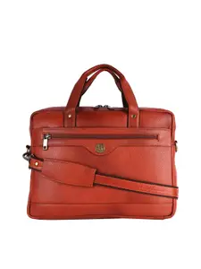 HiLEDER Unisex Pure Leather 16 Inches Briefcase Laptop Satchel Messenger Travel Office Bag
