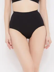 SECRETS BY ZEROKAATA Black Solid Seamless Tummy Shapewear Body Shaper