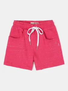 Jockey Girls Pink Solid Regular Fit Shorts