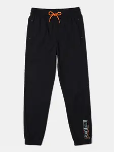 Jockey Boys Super Combed Cotton Graphic Printed Joggers-AB10