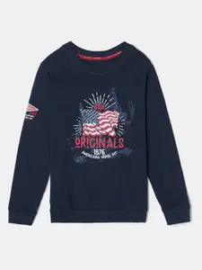 Jockey Boys Super Combed Cotton Printed Round Neck Full Sleeve Sweatshirt-UB58