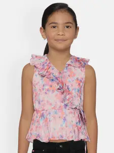 AND Girls Multicoloured Printed Regular Top
