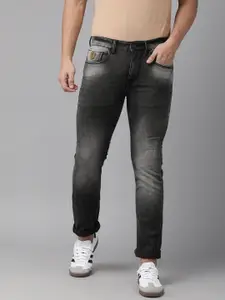 U.S. Polo Assn. Denim Co. Men Black Skinny Fit Mid-Rise Clean Look Stretchable Jeans