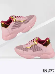 FAUSTO Women Pink Running Shoes