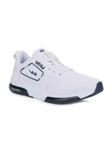 Campus Men White Mesh Running Shoes