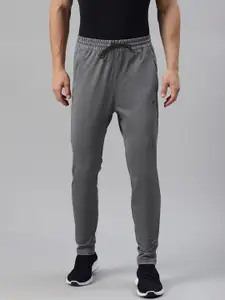 Reebok Men Charcoal Grey Solid Training Knit Pants