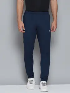 Reebok Men Blue Workout Solid Slim Fit Training Track Pants