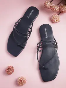 DressBerry Women Solid Open Toe Flats