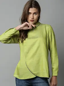 RAREISM Green Shirt Style Top
