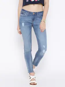 Tokyo Talkies Blue Washed Stretchable Jeans