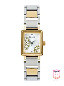 Sonata Women Silver-Toned Dial Wedding Collection Watch 8080BM01