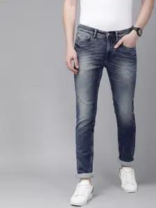 U.S. Polo Assn. Denim Co. Men Blue Brandon Tapered Mid-Rise Clean Look Stretchable Jeans