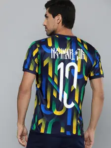 Puma Men Multicoloured Abstract Print Neymar Jr Hero Jersey T-shirt
