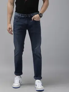 Pepe Jeans Men Blue Watson Vapour Slim Fit Mid-Rise Clean Look Stretchable Jeans
