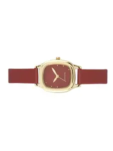 Sonata Women Red Dial Watch