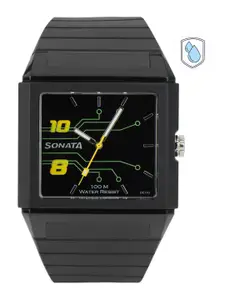 Sonata Men Black Dial Ocean Series Men Analogue Watch ND7988PP01J
