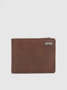 Baggit Men Brown Textured Two Fold Wallet