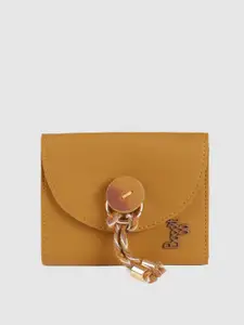 Baggit Women Yellow Solid Two Fold Wallet