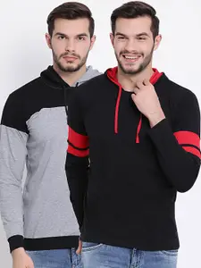 MACK JONNEY Men Pack of 2 Hooded T-shirts