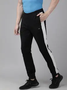 Wildcraft Men Black Solid 13 off active Slim Fit Track Pants With Side Stripes