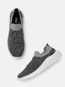 HRX by Hrithik Roshan Women Black Textile Running Shoes